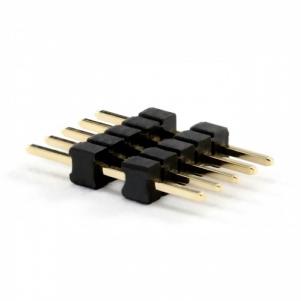 1.27mm Pitch Male Pin Header Connector ද්විත්ව පරිවාරක ප්ලාස්ටික් වර්ගය KLS1-218C